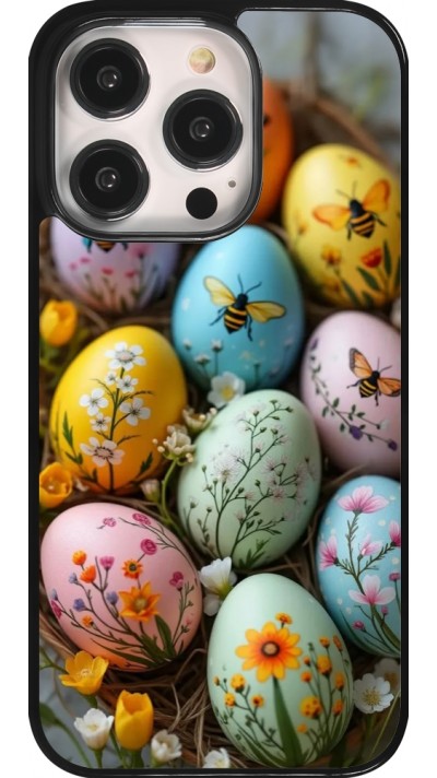 Coque iPhone 14 Pro - Easter 2026 Eggs with bees