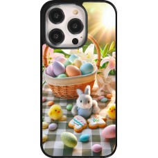 Coque iPhone 14 Pro - Easter 2025 Panier Pâques