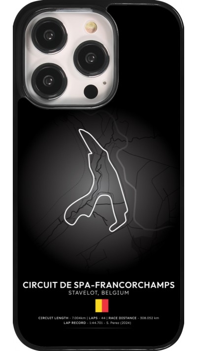 Coque iPhone 14 Pro - F1 Track 2025 Belgium
