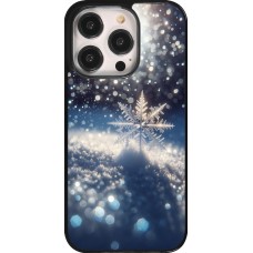 iPhone 14 Pro Case Hülle - Schneeflocke Solar Glanz