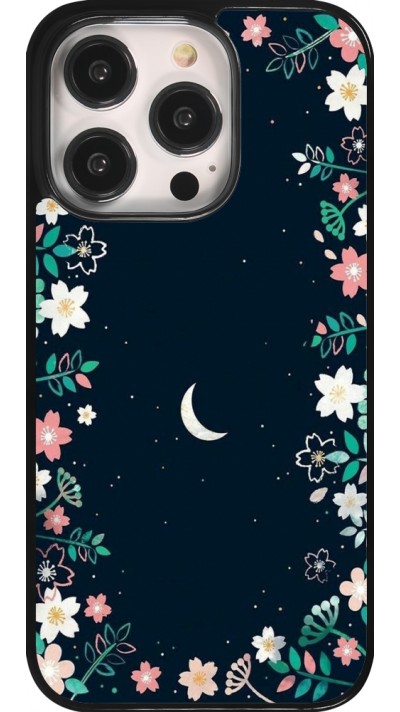 Coque iPhone 14 Pro - Flowers space