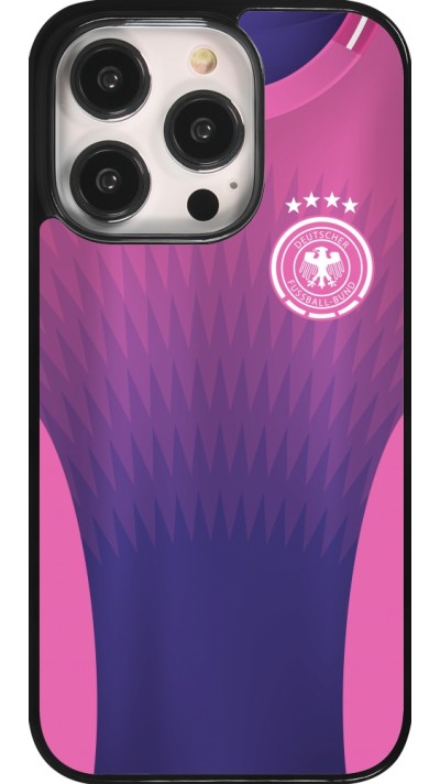 Coque iPhone 14 Pro - Maillot de football Allemagne Extérieur personnalisable