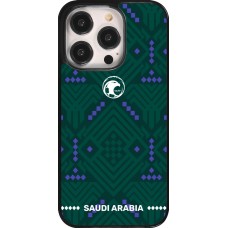Coque iPhone 14 Pro - Maillot de football Arabie saoudite 2026 personnalisable