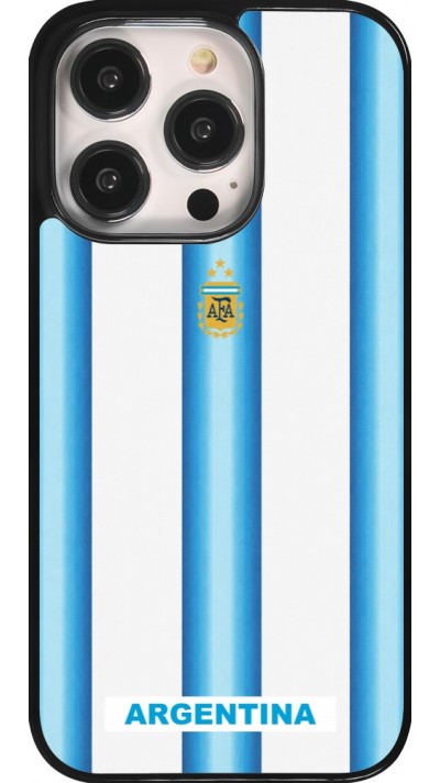 Coque iPhone 14 Pro - Maillot de football Argentine 2026 personnalisable