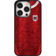 Coque iPhone 14 Pro - Maillot de football Autriche personnalisable