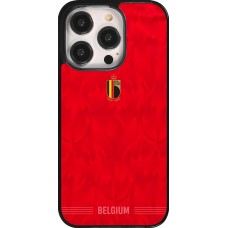Coque iPhone 14 Pro - Maillot de football Belgique 2026 personnalisable