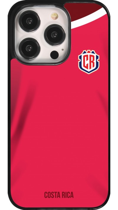 Coque iPhone 14 Pro - Maillot de football Costa Rica 2022 personnalisable