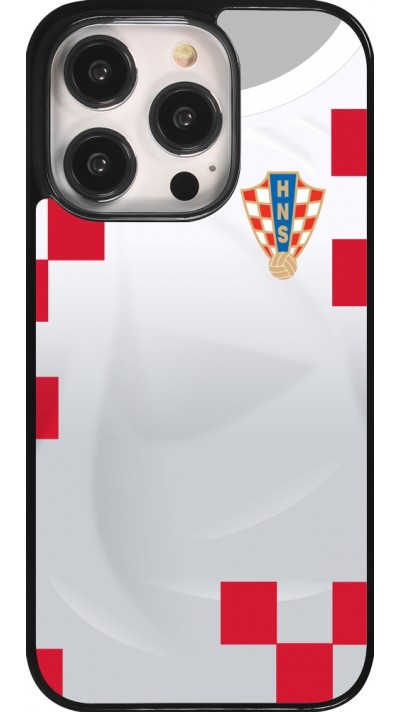 iPhone 14 Pro Case Hülle - Kroatien 2022 personalisierbares Fussballtrikot