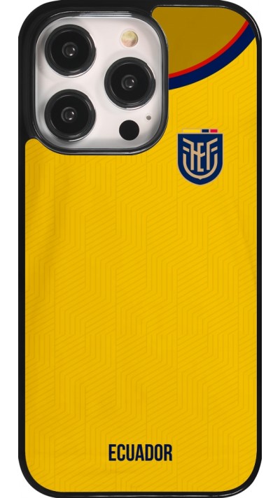 Coque iPhone 14 Pro - Maillot de football Equateur 2022