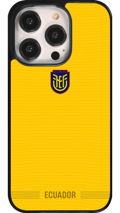 Coque iPhone 14 Pro - Maillot de football E?quateur 2026 personnalisable