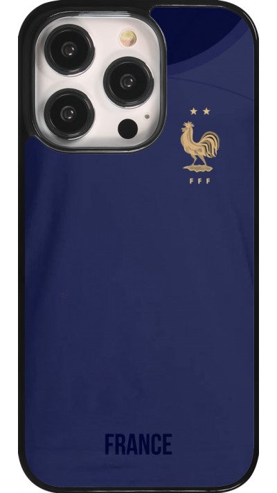 Coque iPhone 14 Pro - Maillot de football France 2022 personnalisable