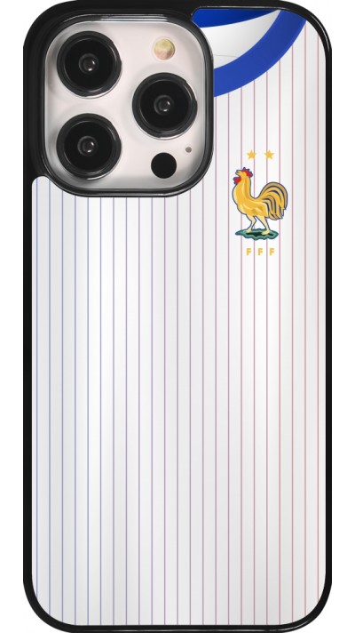 Coque iPhone 14 Pro - Maillot de football France Extérieur personnalisable