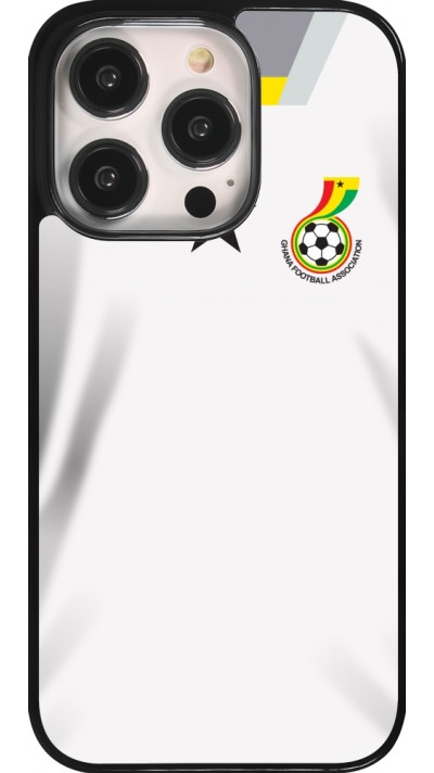 Coque iPhone 14 Pro - Maillot de football Ghana 2022 personnalisable