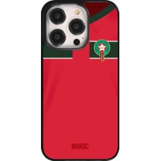 Coque iPhone 14 Pro - Maillot de football Maroc 2022 personnalisable