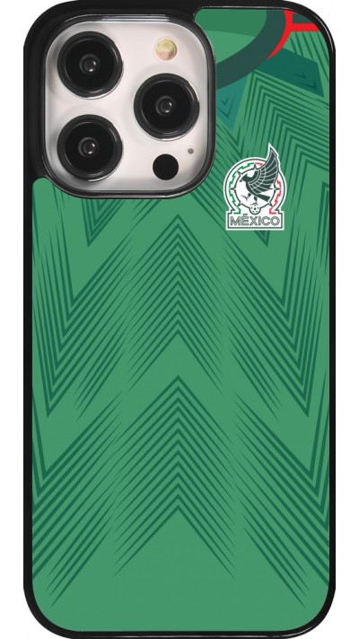 iPhone 14 Pro Case Hülle - Mexiko 2022 personalisierbares Fussballtrikot