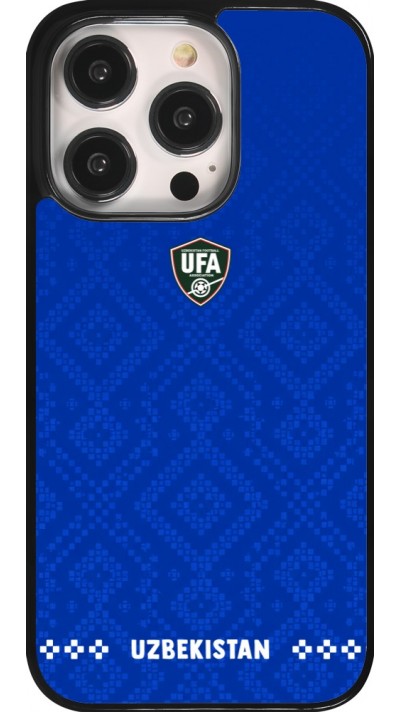 Coque iPhone 14 Pro - Maillot de football Ouzbékistan 2026 personnalisable
