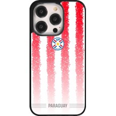 Coque iPhone 14 Pro - Maillot de football Paraguay 2026 personnalisable