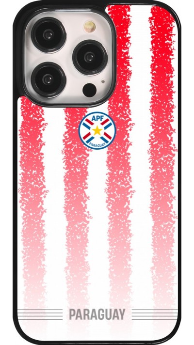 Coque iPhone 14 Pro - Maillot de football Paraguay 2026 personnalisable
