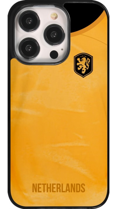 Coque iPhone 14 Pro - Maillot de football Pays-Bas 2022 personnalisable