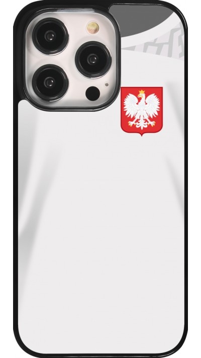 iPhone 14 Pro Case Hülle - Polen 2022 personalisierbares Fussballtrikot