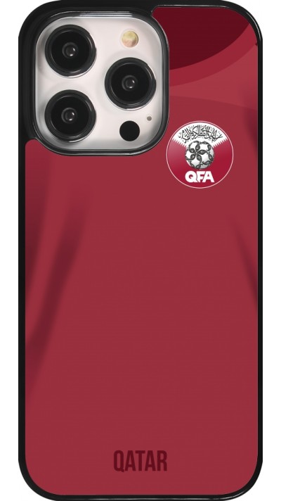 iPhone 14 Pro Case Hülle - Katar 2022 personalisierbares Fussballtrikot