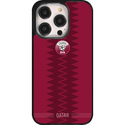 iPhone 14 Pro Case Hülle - Qatar 2026 personalisierbares Fussballtrikot