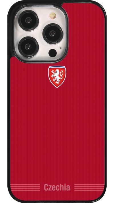 Coque iPhone 14 Pro - Maillot de football Répuplique Tchèque 2026 personnalisable