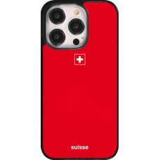 Coque iPhone 14 Pro - Maillot de football Suisse 2026 personnalisable