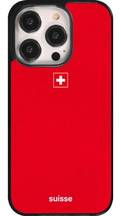 Coque iPhone 14 Pro - Maillot de football Suisse 2026 personnalisable