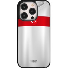 Coque iPhone 14 Pro - Maillot de football Turquie personnalisable