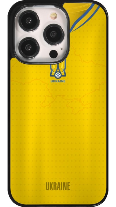 Coque iPhone 14 Pro - Maillot de football Ukraine