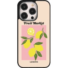 Coque iPhone 14 Pro - Fruit market lemons 2026
