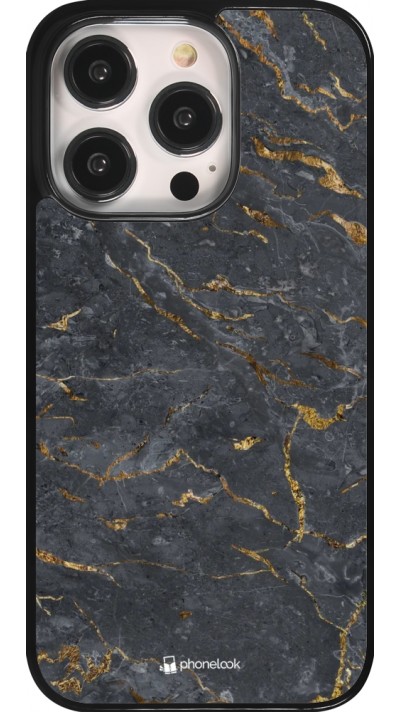 Coque iPhone 14 Pro - Grey Gold Marble