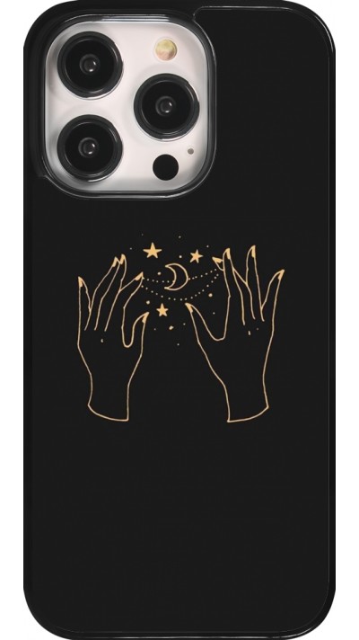 Coque iPhone 14 Pro - Grey magic hands
