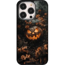 iPhone 14 Pro Case Hülle - Halloween 2025 Pumpkin with flowers