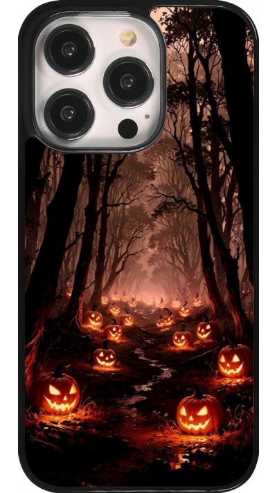 iPhone 14 Pro Case Hülle - Halloween 2025 Road of Terrifying Pumpkins