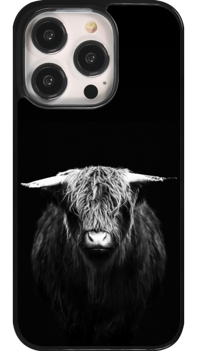 Coque iPhone 14 Pro - Highland calf black