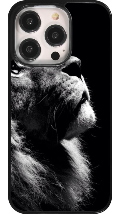 Coque iPhone 14 Pro - Lion looking up