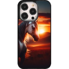 Coque iPhone 14 Pro - Majestic Sunset Horse