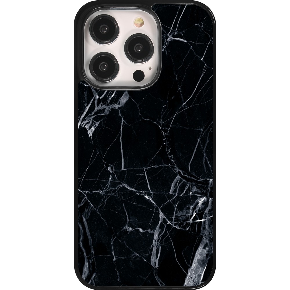 Coque iPhone 14 Pro - Marble Black 01