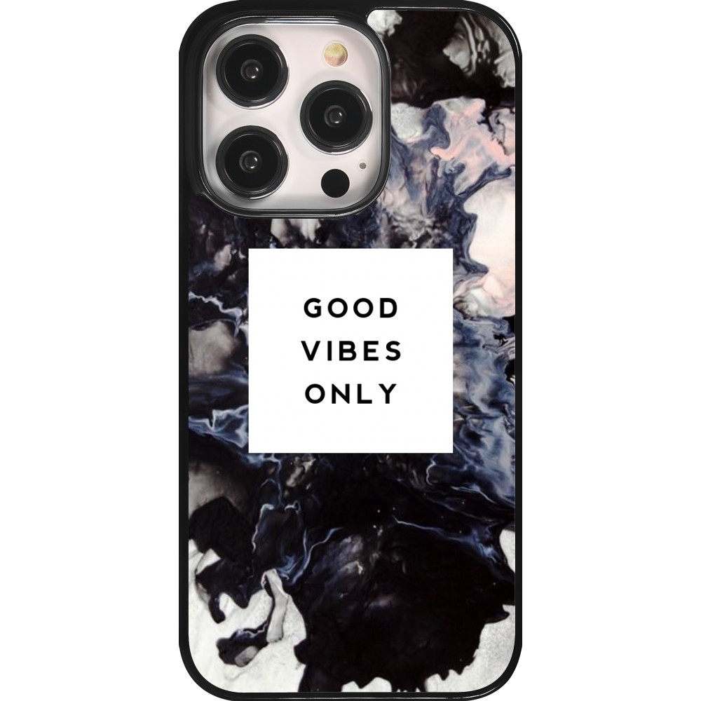 Coque iPhone 14 Pro - Marble Good Vibes Only