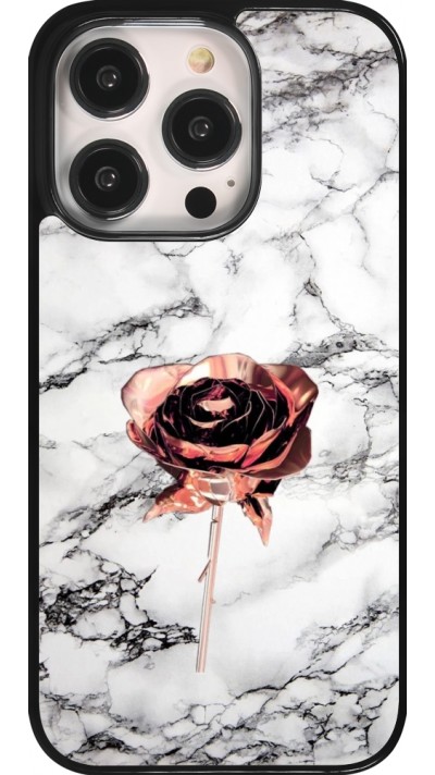 iPhone 14 Pro Case Hülle - Marble Rose Gold