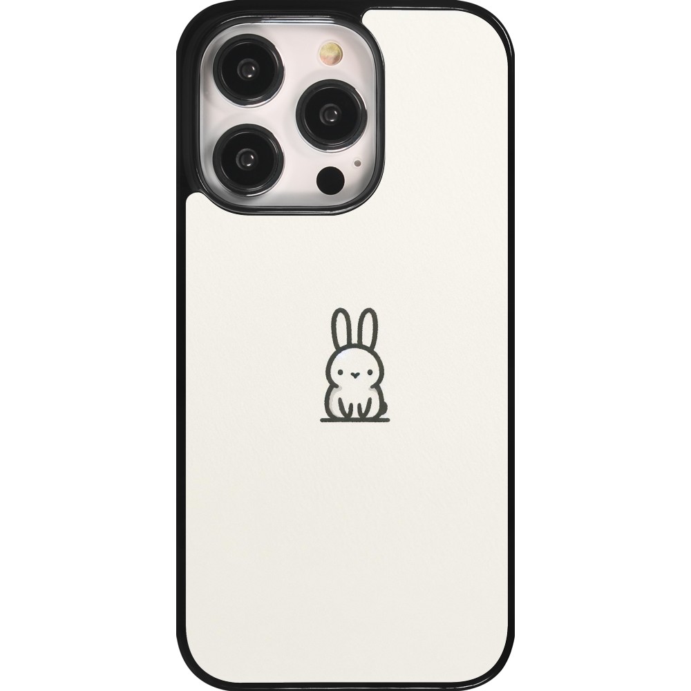 Coque iPhone 14 Pro - Minimal bunny cutie
