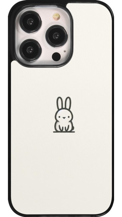 Coque iPhone 14 Pro - Minimal bunny cutie