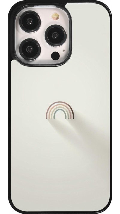 iPhone 14 Pro Case Hülle - Mini Regenbogen Minimal