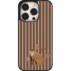 Coque iPhone 14 Pro - Monkey with stripes