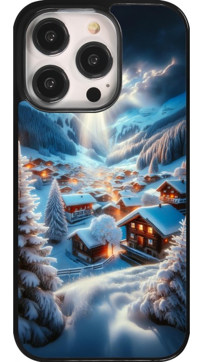 Coque iPhone 14 Pro - Mont Neige Lumière