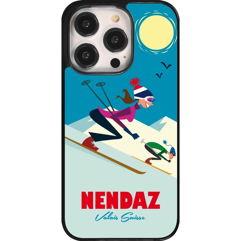Coque iPhone 14 Pro - Nendaz Ski Downhill