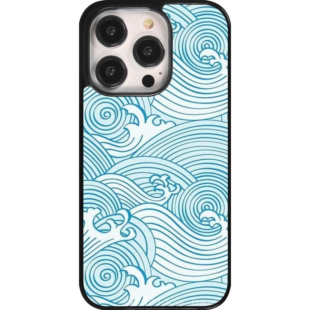 Coque iPhone 14 Pro - Ocean Waves