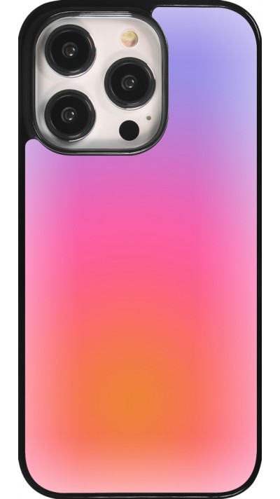 iPhone 14 Pro Case Hülle - Orange Pink Blue Gradient